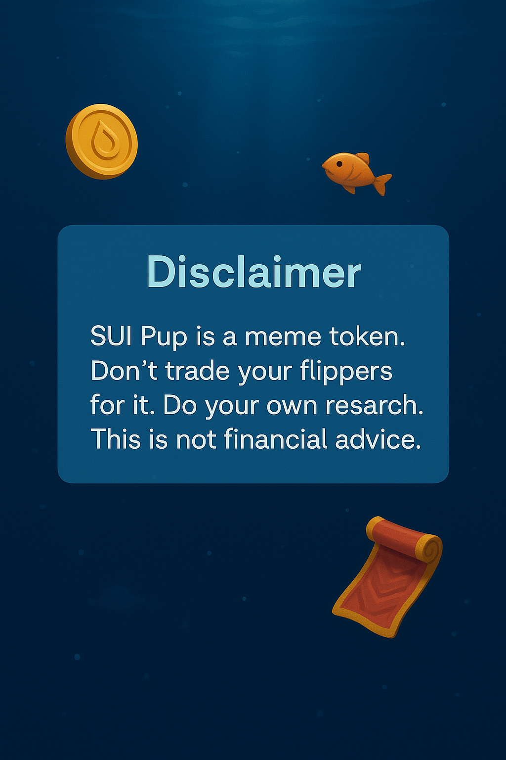 Disclaimer panel